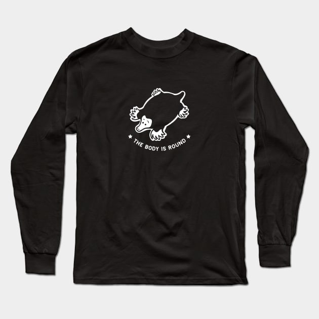 Small chonky mole with round body. Minimal stylized design Long Sleeve T-Shirt by croquis design